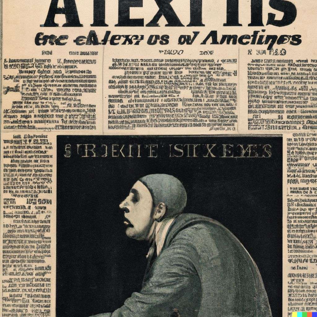 a representation of anxiety, front page of The New York Times, 1930